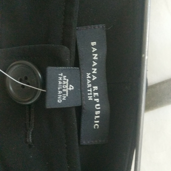 Size 4 banana Republic new with tags stove pipe black dress pants - Picture 4 of 8
